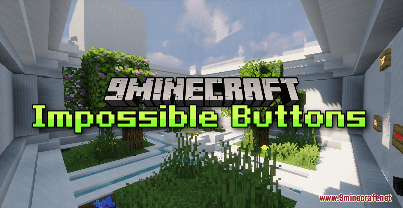 Impossible Buttons Map (1.20.4, 1.19.4) - Beat Minecraft with the Help of Buttons 1