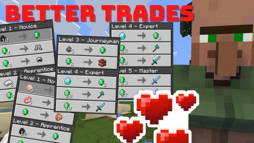 Better Trades Addon (1.21, 1.20) – MCPE/Bedrock Mod Thumbnail