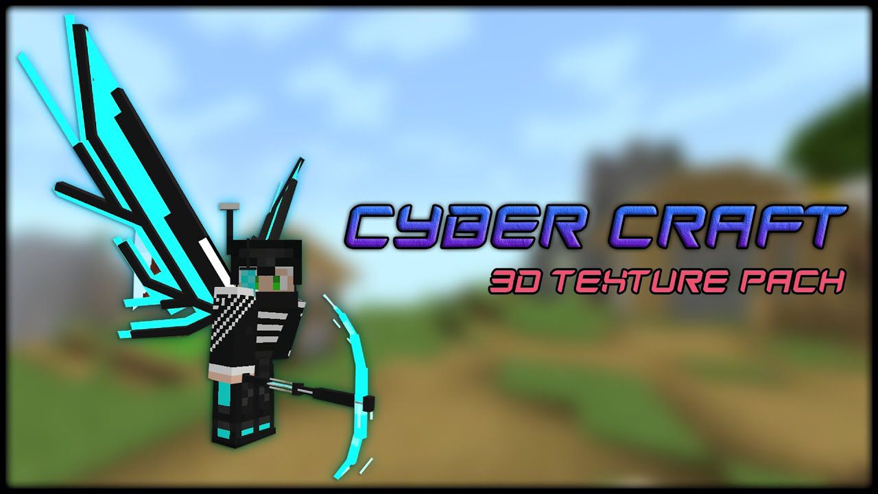 Cyber Craft Texture Pack (1.20, 1.19) - 3D Pack for MCPE/Bedrock Edition 1
