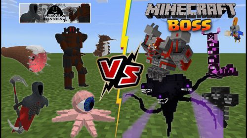 Modular Bosses Addon (1.19, 1.18) – MCPE/Bedrock Mod Thumbnail