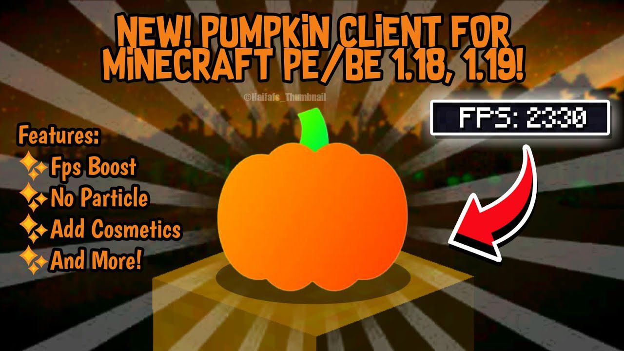 Pumpkin Client (1.19, 1.18) - Good for SkyWars, BedWars 1