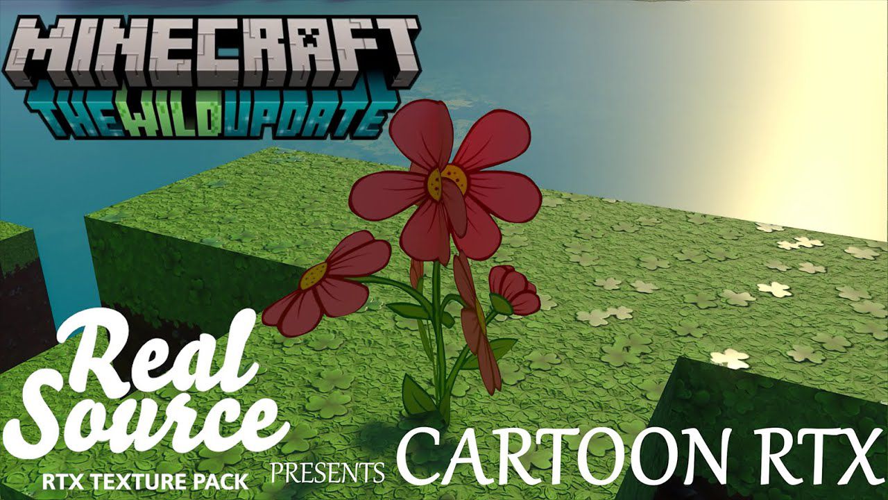 RealSource Cartoon RTX Texture Pack (1.21, 1.20) - MCPE/Bedrock 1