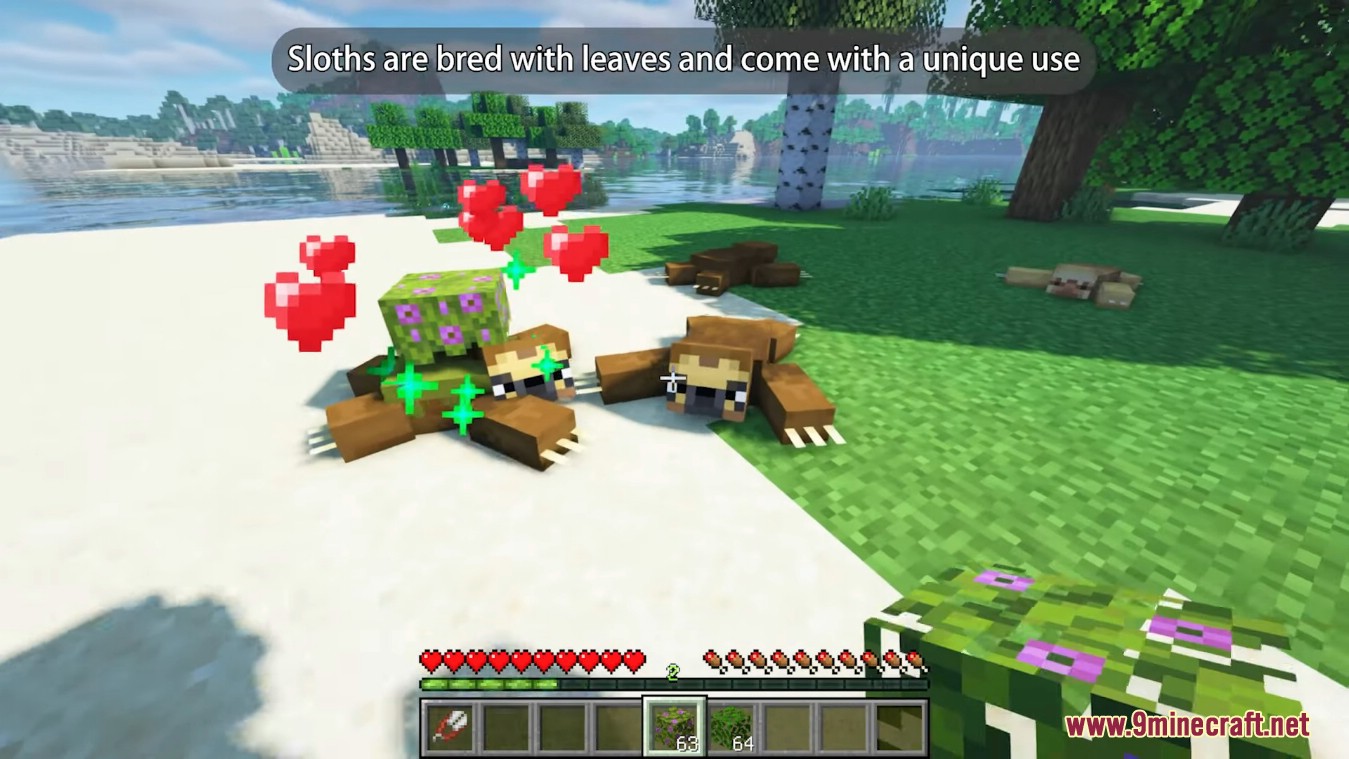 Lucy's Sloths Mod (1.19, 1.18.2) - New Mob to Jungle 4