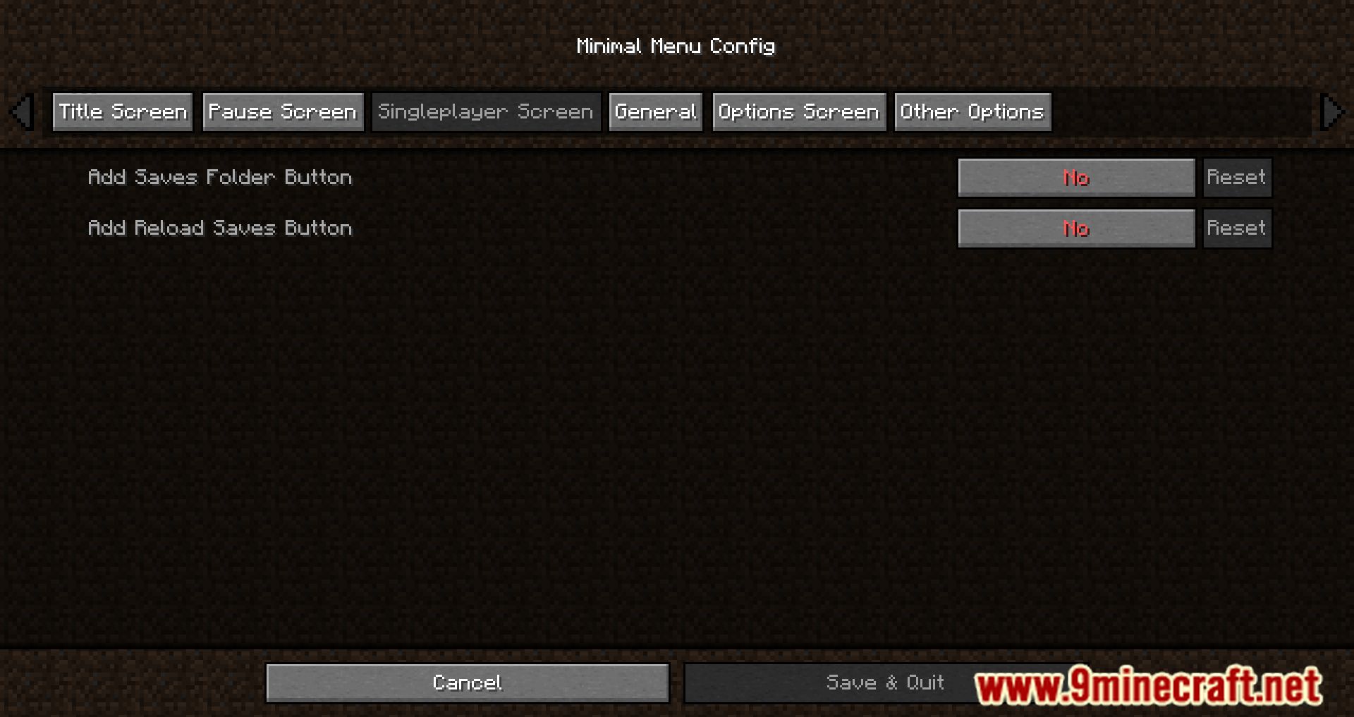 Minimal Menu Mod (1.19, 1.18.2) - Changing the Menu itself 4