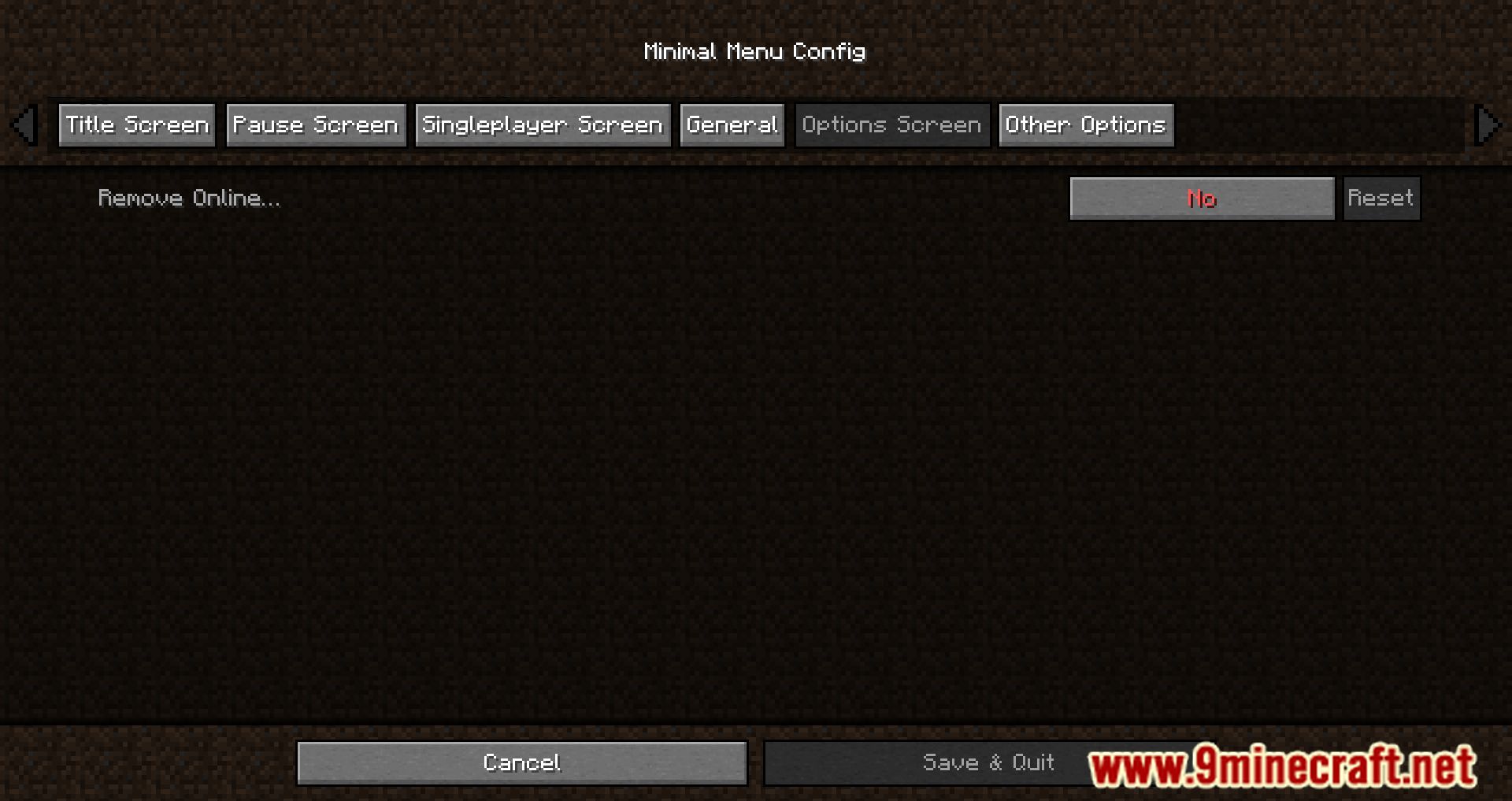 Minimal Menu Mod (1.19, 1.18.2) - Changing the Menu itself 6