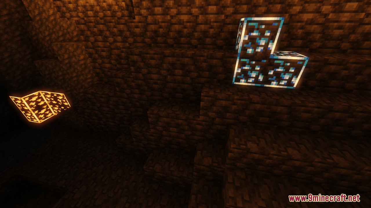 New Glowing Ores Resource Pack (1.20.4, 1.19.2) - Texture Pack 10