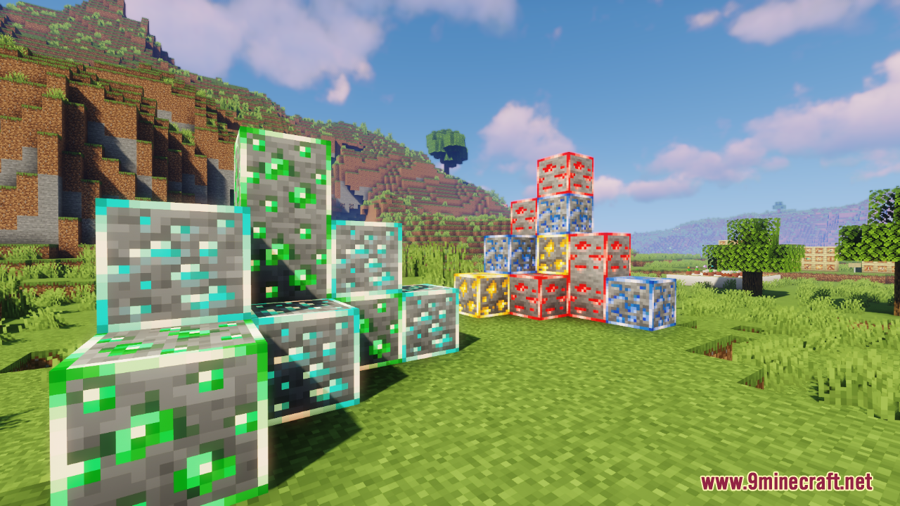 New Glowing Ores Resource Pack (1.20.4, 1.19.2) - Texture Pack 4