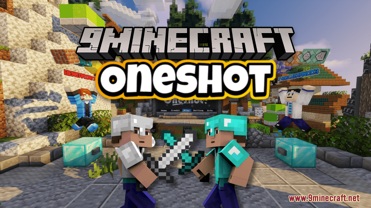 Oneshot Map (1.20.4, 1.19.4) - Shoot Your Friends and Have Fun! 1