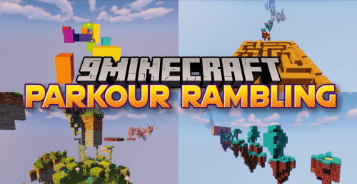 Parkour Rambling Map (1.21.1, 1.20.1) – Jumping and Exploring In The Sky Thumbnail