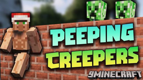 Peeping Creepers Mod (1.20.4, 1.19.3) – Patient and Jumpscare Creepers Thumbnail