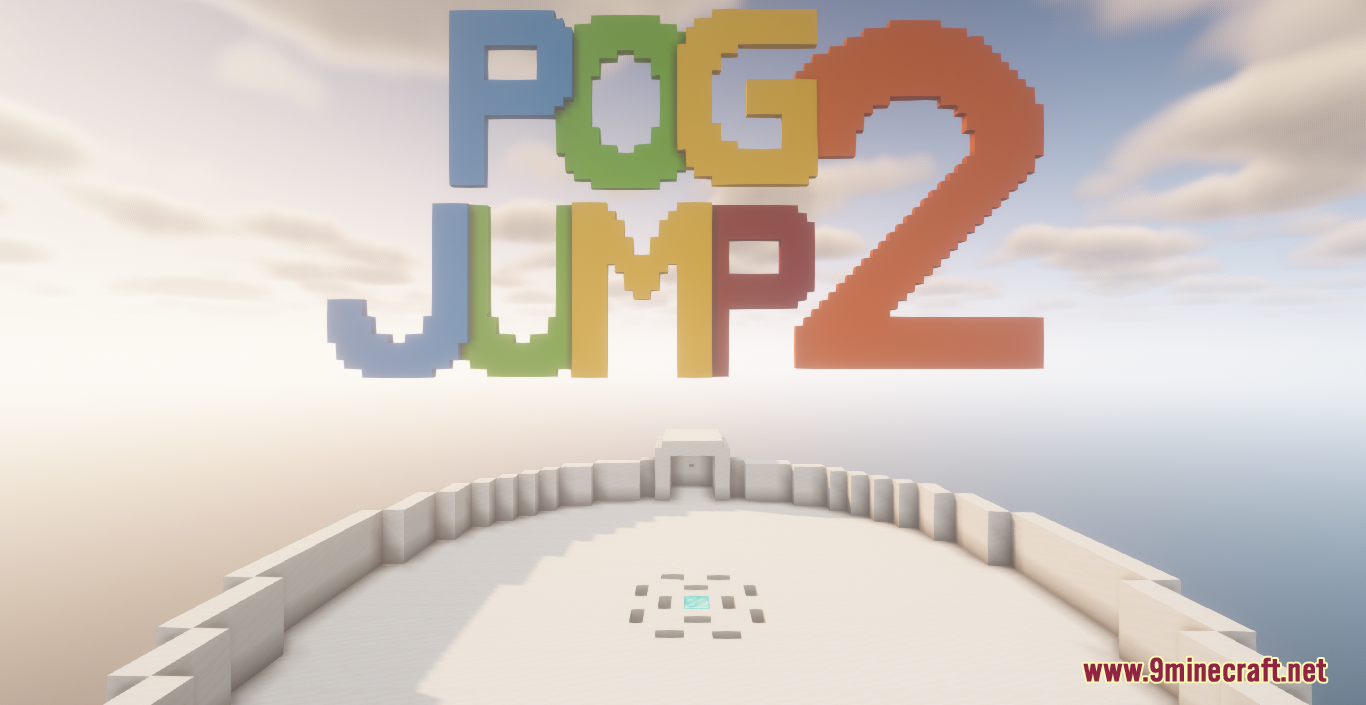 PogJump 2 Map (1.21.1, 1.20.1) - 16 Levels of Colorful Parkour 2