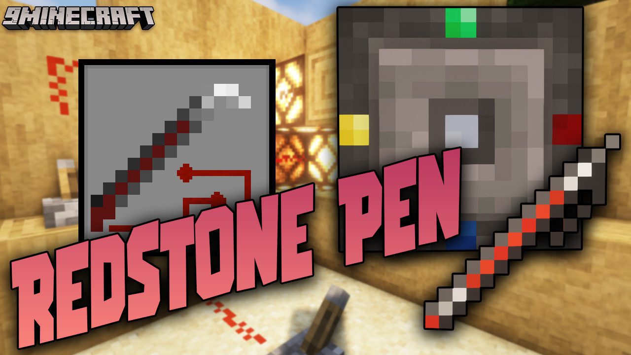 Redstone Pen Mod (1.20.4, 1.19.4) - Connect Redstone with a Pen 1