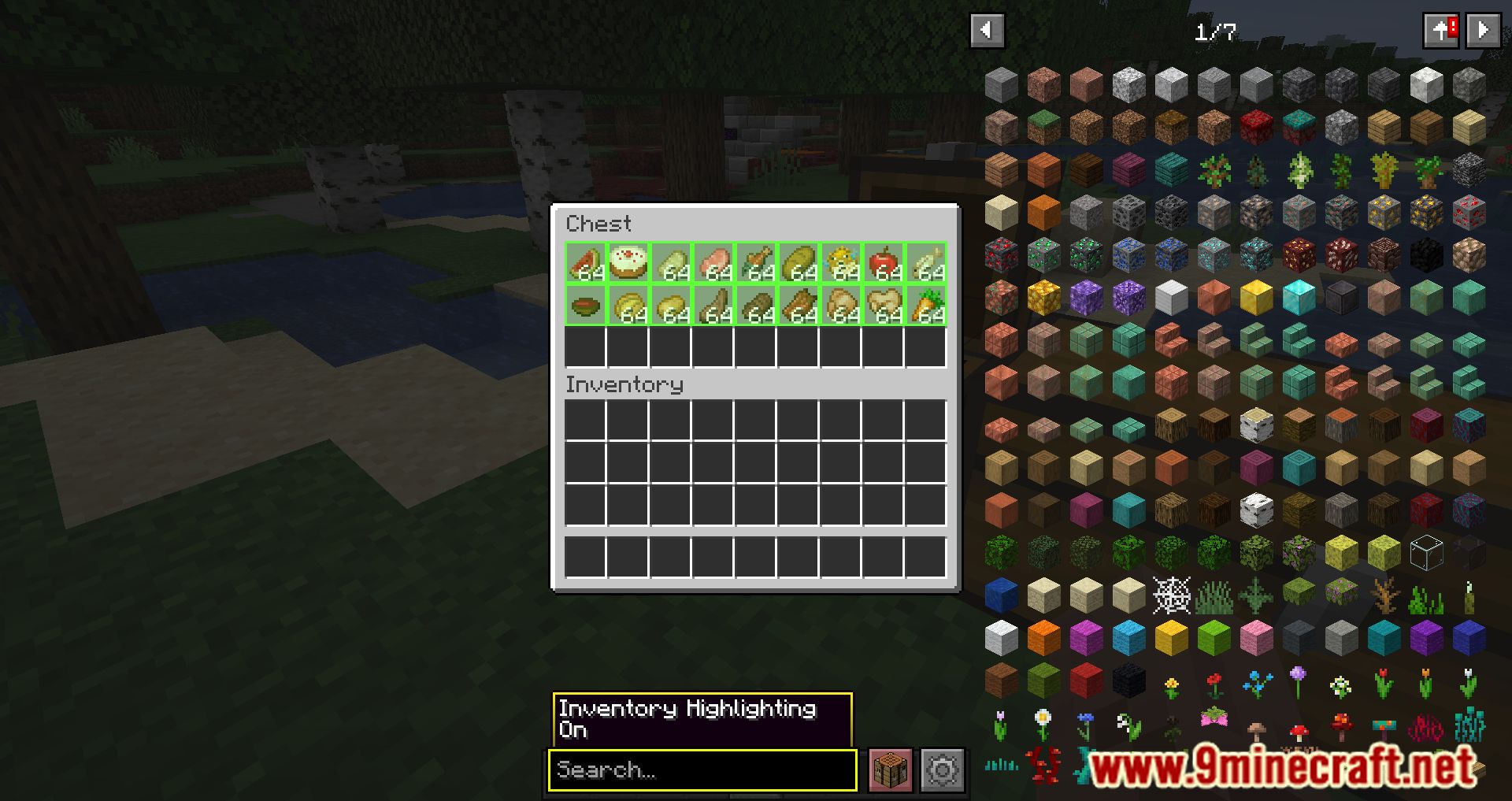 Roughly Searchable Mod (1.20.4, 1.19.4) - Searching Items within Inventory 4