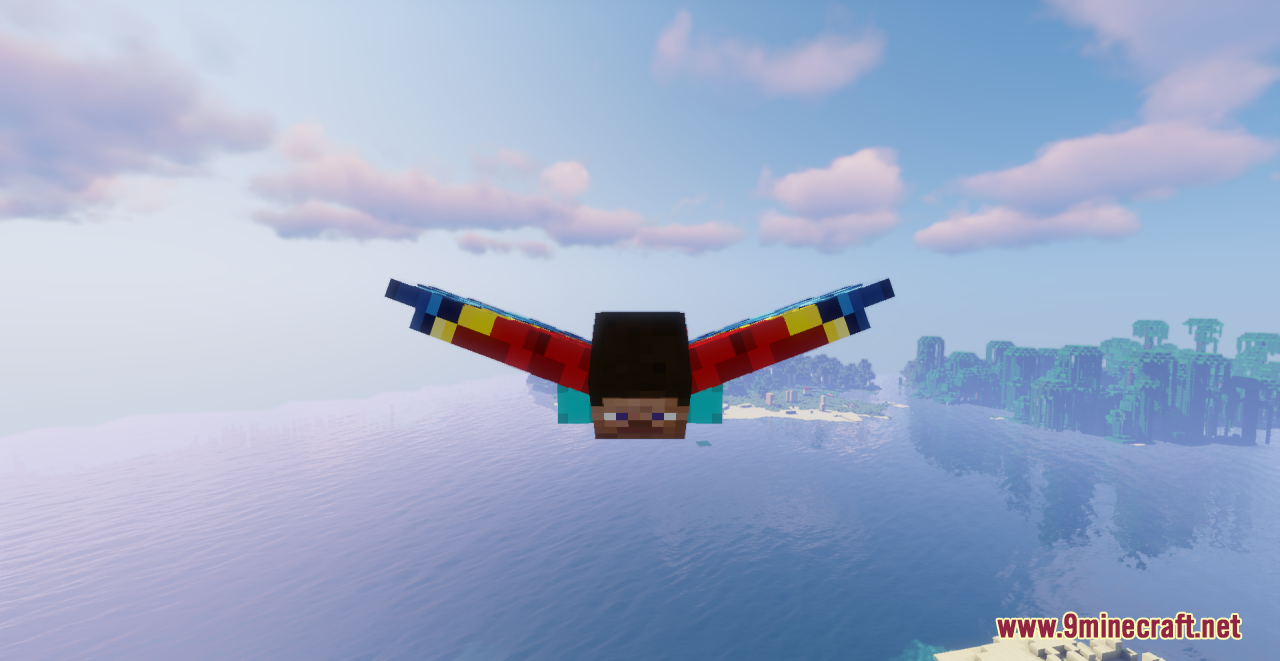 Scarlet Macaw Wings Resource Pack (1.20.6, 1.20.1) - Texture Pack 5