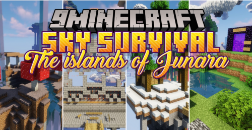 Sky Survival – The islands of Junara Map (1.21.1, 1.20.1) – Epic Journey In the Sky Thumbnail