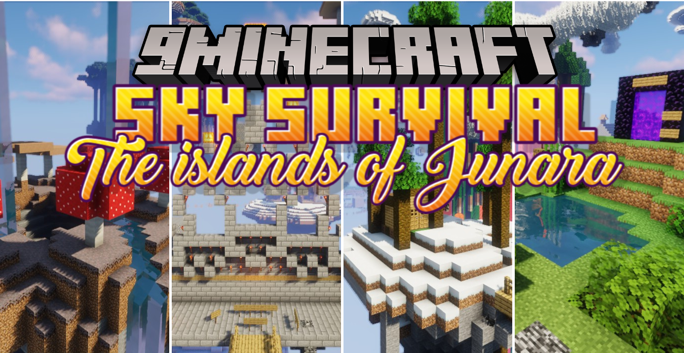 Sky Survival - The islands of Junara Map (1.21.1, 1.20.1) - Epic Journey In the Sky 1