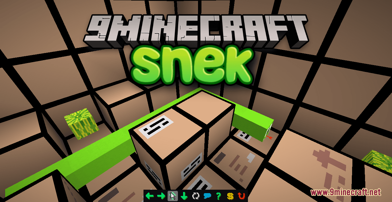 Snek Map (1.21.1, 1.20.1) - Classic Arcade Game 1