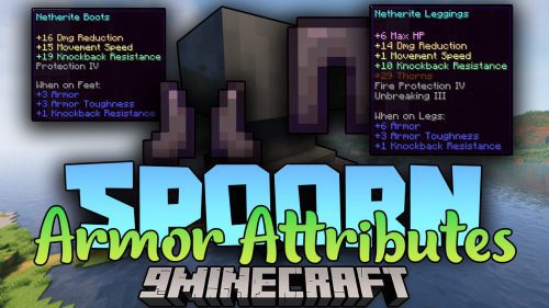 Spoorn Armor Attributes Mod (1.20.1, 1.19.3) – Random Enchantments Thumbnail