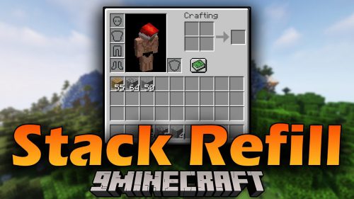 Stack Refill Mod (1.20, 1.19.4) – Auto Fill Stacked Items Thumbnail
