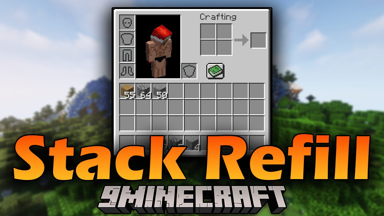 Stack Refill Mod (1.20.4, 1.19.4) - Auto Fill Stacked Items 1