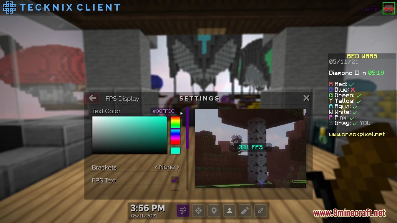 Tecknix Client (1.8.9) - Free FPS Boost 10