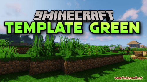 Template Green Resource Pack (1.20.6, 1.20.1) – Texture Pack Thumbnail