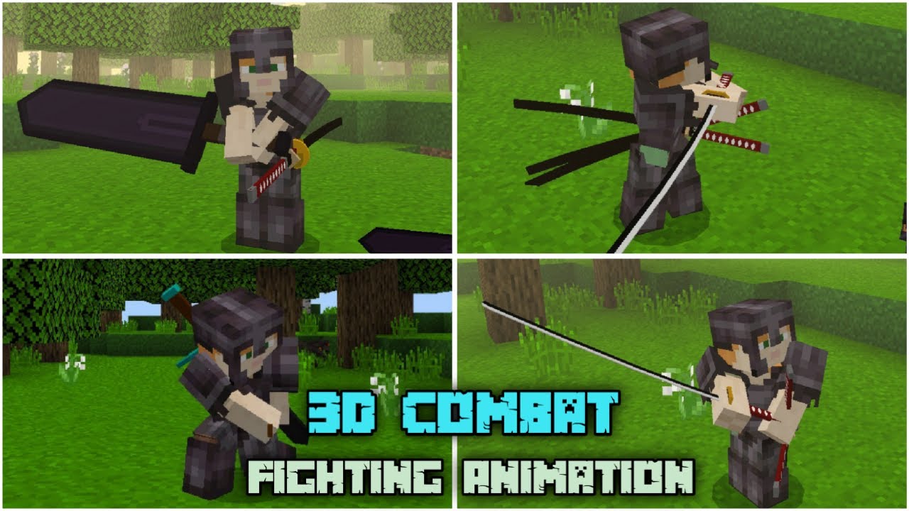 3D Combat Addon (1.20, 1.19) - MCPE/Bedrock Mod 1
