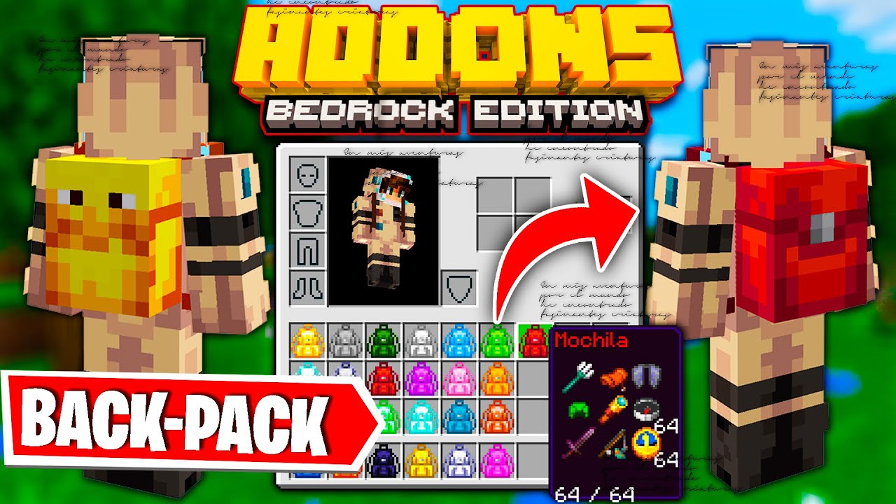 Multi Backpack Addon (1.20, 1.19) - MCPE/Bedrock Mod 1