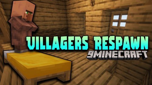 Villagers Respawn Mod (1.20.4, 1.19.4) – Villagers Resurrect on Bed Thumbnail