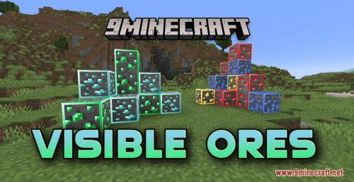 Visible Ores Resource Pack (1.20.6, 1.20.1) – Texture Pack Thumbnail