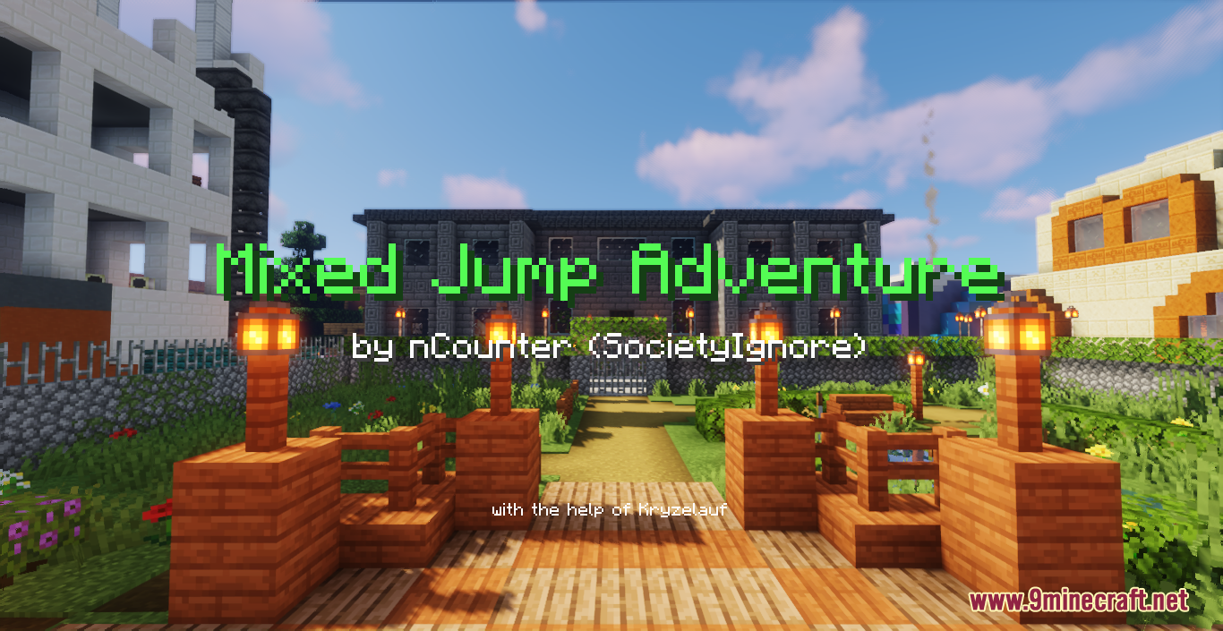 nCounter Mixed Jump Adventure Map (1.20.4, 1.19.4) - Jump Through Different Biomes 2