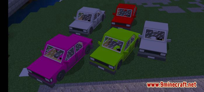 Simple Vehicles Addon (1.20, 1.19) - MCPE/Bedrock Mod 2