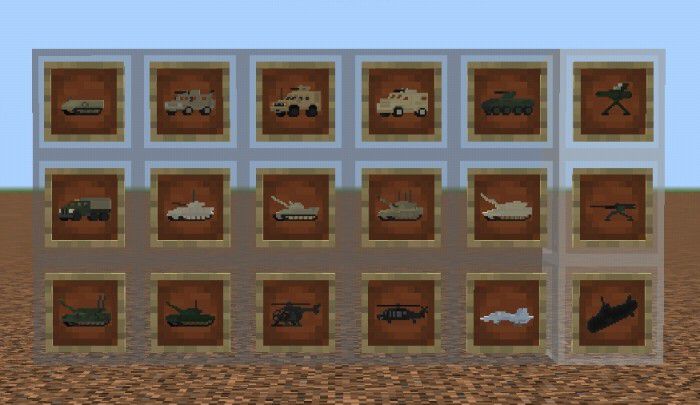 WarVehicles Addon (1.19) for Minecraft PE/Bedrock 2