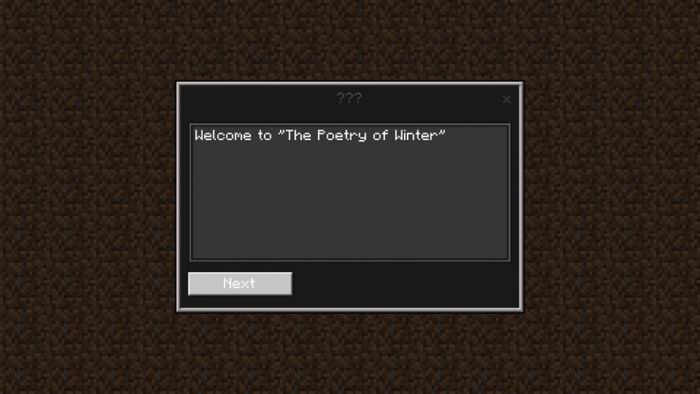 The Poetry Of Winter Addon (1.19) - World Border Mod MCPE/Bedrock 3