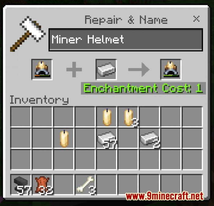 True Miner Helmet Addon (1.20, 1.19) - MCPE/Bedrock Mod 9