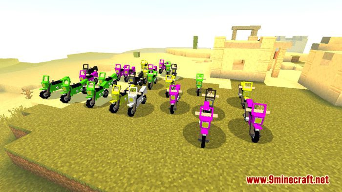 Simple Vehicles Addon (1.20, 1.19) - MCPE/Bedrock Mod 21