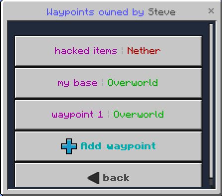 Multiplayer Waypoint System Addon (1.20, 1.19) - Minecraft PE/Bedrock Mod 22