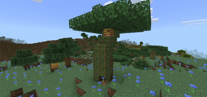 More Tree Variants Addon (1.20, 1.19) - MCPE/Bedrock Mod 4