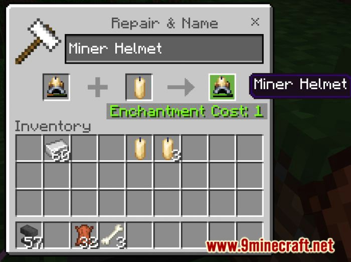 True Miner Helmet Addon (1.20, 1.19) - MCPE/Bedrock Mod 10