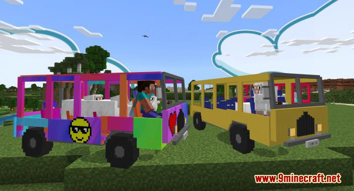 More Vehicles Addon (1.19, 1.18) - MCPE/Bedrock Mod 5