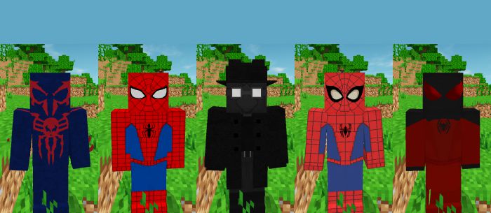 SpiderMan: Into The CraftingVerse Addon (1.19) - MCPE/Bedrock Mod 6