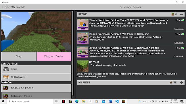 Simple Vehicles Addon (1.20, 1.19) - MCPE/Bedrock Mod 39