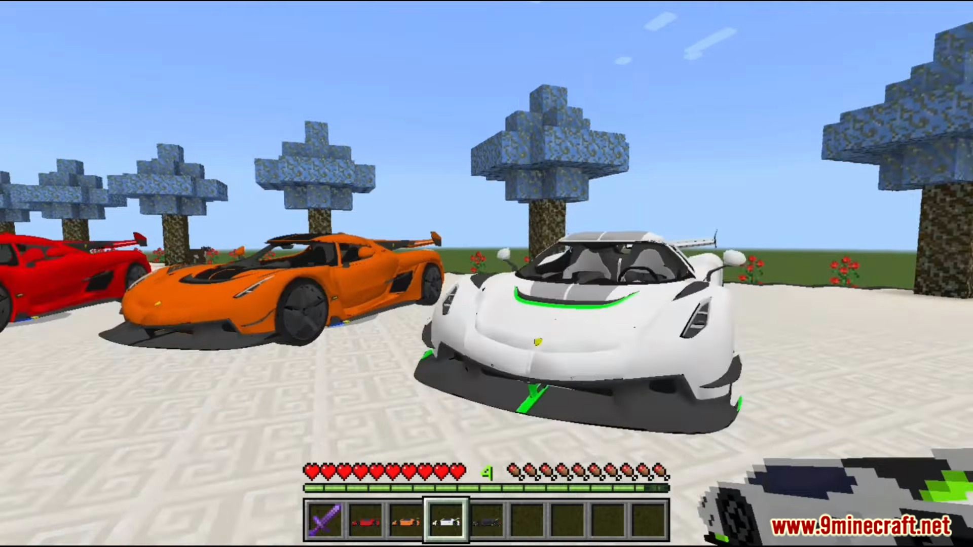 Koenigsegg Jesko Addon (1.19, 1.18) - MCPE/Bedrock Mod 7