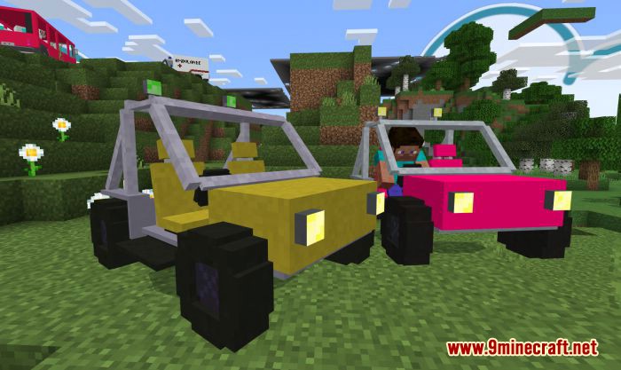 More Vehicles Addon (1.19, 1.18) - MCPE/Bedrock Mod 7