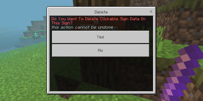 Clickable Sign Addon (1.19, 1.18) - MCPE/Bedrock Mod 8