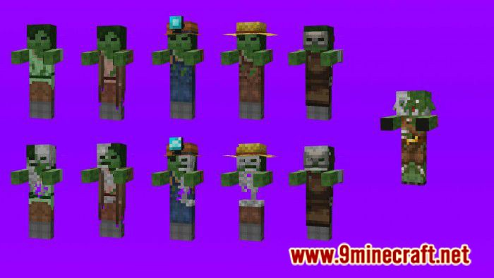 Better Zombies Texture Pack (1.19) for Minecraft PE/Bedrock 10