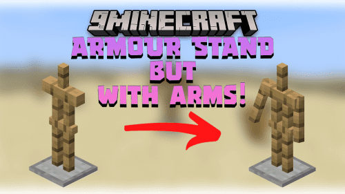 Armor Stand With Arms Data Pack (1.19.3, 1.18.2) – Putting Arms To Your Armor Stand! Thumbnail
