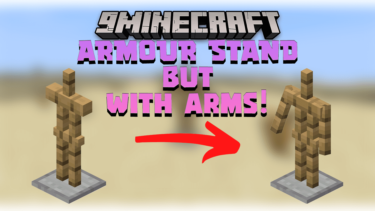 Armor Stand With Arms Data Pack (1.19.3, 1.18.2) - Putting Arms To Your Armor Stand! 1