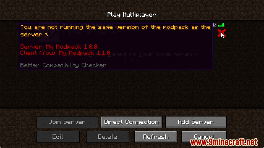 Better Compatibility Checker Mod (1.20.4, 1.19.4) - Seeing if Players can join a Server 5