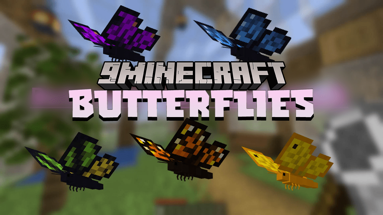 Butterflies Data Pack (1.19.3, 1.18.2) - Butterflies In Minecraft! 1